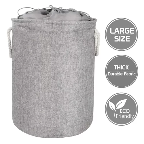 Handy Laundry Cotton Laundry Bag, The Extra Heavy Duty Washable Laundry Bag  with Drawstring Makes a Great Cloth Storage Sack for Sleeping Bag, Linen