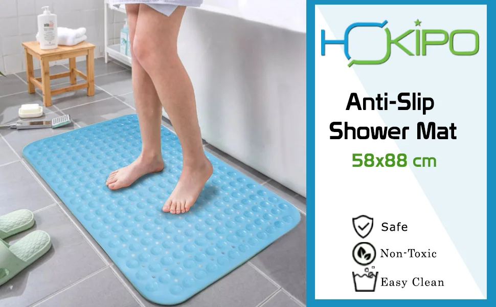 Non Slip Bath Mat Shower Mats With Feet Massage, Eco-friendly Pvc Anti  Mould Bathroom Bathtub Mat,40 X 70cm