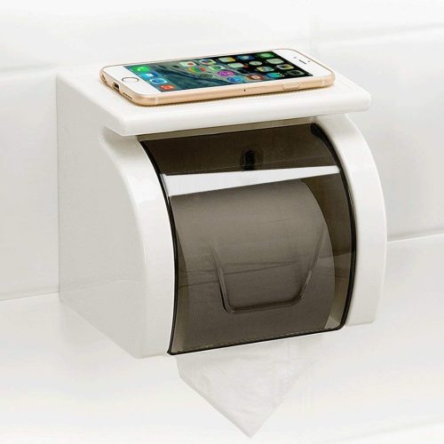 New Magic Sticker Series Classic Toilet Paper Holder in Bathroom with Mobile Stand