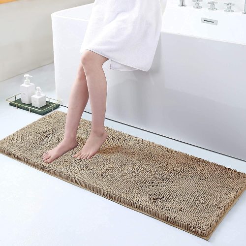 Luxury Multipurpose Rug Runner for Bedroom, Bathroom, Balcony, Beige, Large 40x120cm