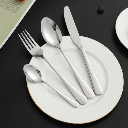 New Classic Silverware Cutlery Set of 24 Pcs Stainless Steel Flatware Set, Mirror Finish with Gift Box