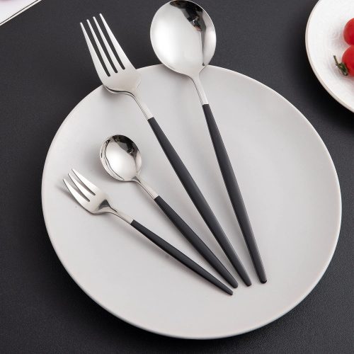 24-piece cutlery set - Silverware Premium Stainless Steel Flatware with Mirror Finish & Elegant Gift Box